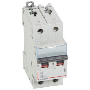Installatieautomaat MCB DX³ 2-polig B-karakteristiek 2A 10000A