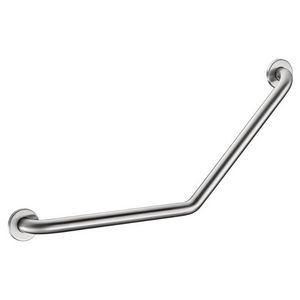 Wandbeugel 45° 400x400mm Ø32mm 2 bev. RVS mat gepol.