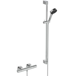 Douchethermostaatset CERATHERM T25N chroom + glijstang ALU+ 900mm 8l/min. 150mm incl. s-koppeling