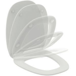 Dea closetzitting dun met deksel wit mat softclose