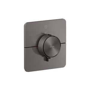 Thermafbouwdeel 1F SoftSquare Brushed Black Chrome ShowerSelect ID