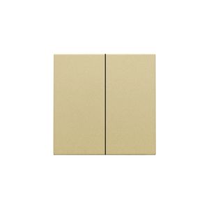 Afwerkingsset dubbele elektr. schakelaar /knop gold