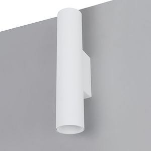 Rond Lumiko opbouw dubbelvoudig wand armatuur kleur wit ges