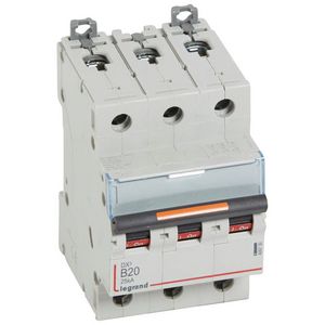 Installatieautomaat 3-polig B-karakteristiek 20A 25kA DX³ DIN