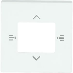 Afdekplaat 6-voudig bedieningselement KNX jaloezie mat wit (6108/61-884)