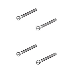 Schroevenset rechte kop M4x55