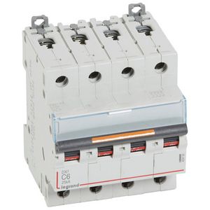 Installatieautomaat 4-polig C-karakteristiek 6A 25kA DX³ DIN
