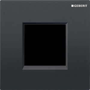 Losse voorplaat v. bedieningspaneel Type30 zwart/glanschroom/zwart