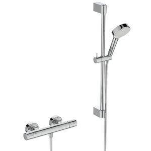 Douchethermostaatset CERATHERM T25N chroom + glijstang 600mm 8l/min. 150mm incl. s-koppeling