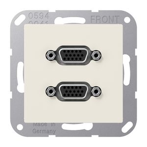 Afdekking AS500 wit voor 2xVGA