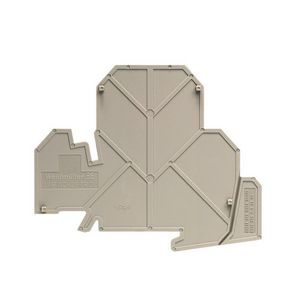 Afsluit- eindplaat d.beige h:80.35mm b:1.5mm V- VVE=50