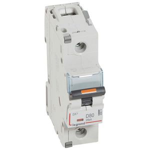 Installatieautomaat 1-polig D-karakteristiek 80A 25kA DX³ DIN