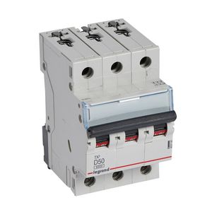Installatieautomaat MCB TX3 3-polig D-karakteristiek 50A 6000A