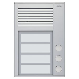 Opbouwbuitenpost 16mm met 3 bellen