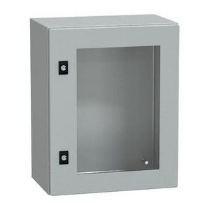 Deur 500x400x250mm IP66 / IK08 Transparant RAL70 Spacial CRN