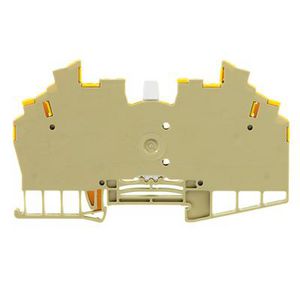 Scheidingsklem beige / geel 1.5mm2 1 VVE=25
