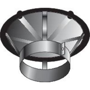 Regenkap enkelwandig RVS SPG 120mm Roccheggiani