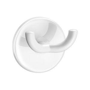 Kledinghaak dubbel nylon wit 62x42x62mm