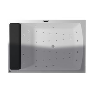 Whirlpool Thermae Anna 190x130cm rechts Touch+Heather hoogglans wit