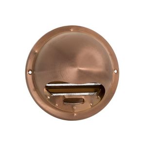 RVS buitenrooster bol model gaas Ø100mm roodkoper