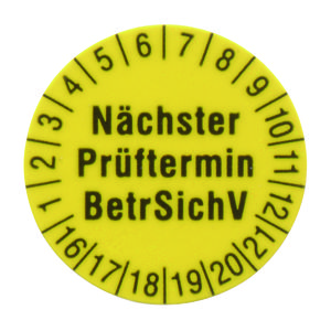 Testlabels Ø15mm, 250 stuks, geel