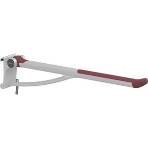 Toiletsteun 850mm zijw. rechts tbv montage aan wandrail PLUS rood (excl.rail)