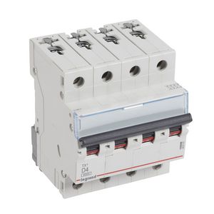 Installatieautomaat MCB TX3 4-polig D-karakteristiek 4A 6000A