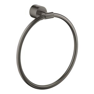 Atrio handdoekring hard graphite geborsteld (mat donker grijs) (Spa colors coll.)