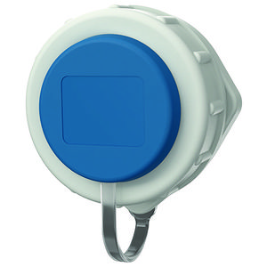 Inbouwwandcontactdoos 16A 2P+A 230V IP68 SCHUKO grijs/blauw