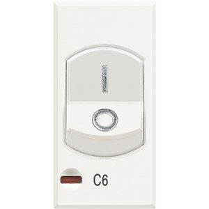 Axolute White inst auto C-karakteristiek 6A 1P+N 1.5kA 1m