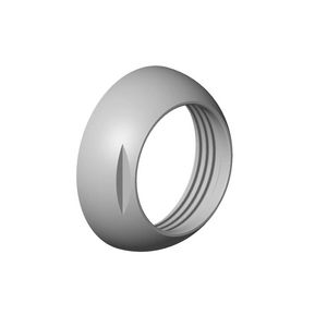 Kapje 39x12mm chr gebors.