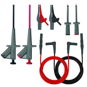 Electriciensset meetsnoeren, 2,6, 16 A, rood/zwart, 4 mm