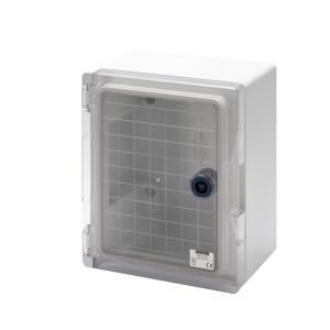 WATERDICHTE KAST TRANSPARANTE DEUR VOORZIEN SLOT GWPLAST 120