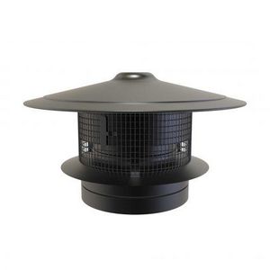 DW Ø125mm Trekkap+gaas zwart