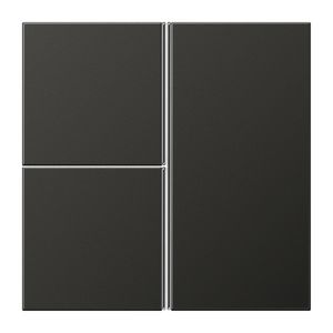 Tastafdekking LS-antraciet 3-voudig compleet KNX