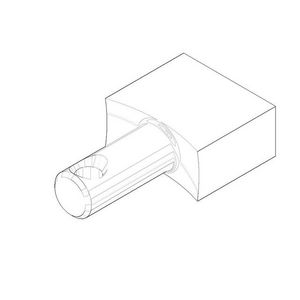Trek aan de knop 26x15x7mm chr