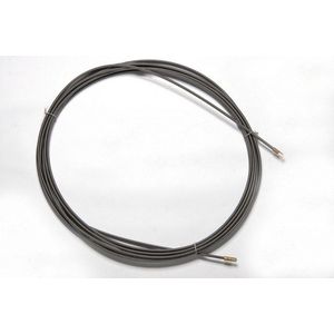 Trekveer blank stalen ø5,2mm met binnenkabel 10mtr. 2x sleufkop VVE=15