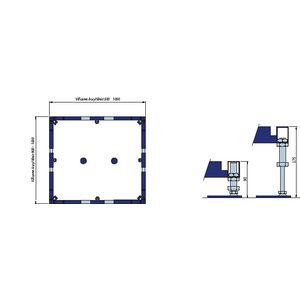 Toebehoren ViFrame v. klein douchebak keram./acryl U91412100