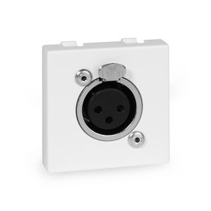Inzetplaatje XLR Female (input) 3-polig Neutrik wit