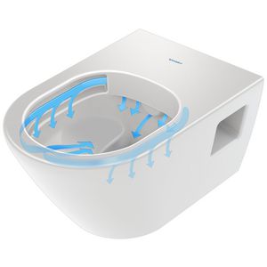 Wandcloset #257809 combipack D-Neo diepspoel 54cm rimless incl. afneembare softclose zitting rvs scharnier