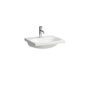 Wastafel LUA 55x46cm +kraangat -over voor H403522112 wit
