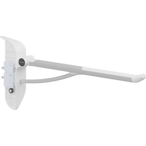 Toiletsteun verstelbaar rechts 850mm PLUS wit