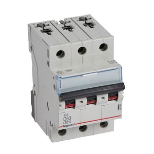Installatieautomaat MCB TX3 3-polig D-karakteristiek 63A 6000A