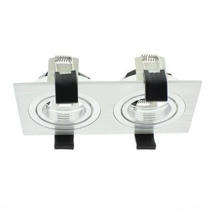 Dubbel rechthoek inbouw armatuur Bonnita lichtbronnen Wit