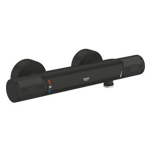 Douchethermostaatkraan hoh 150mm mat zwart incl. s-koppelingen
