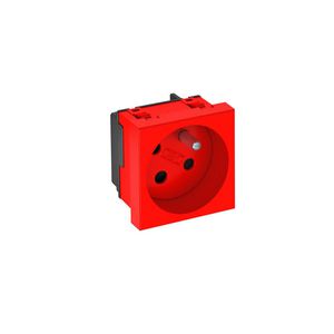 Contactdoos 1-vdg,33gr gecodeert met penaarding 250V 10/16A