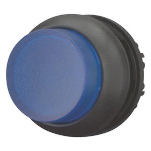 Signaaldrukknop hoog blauw terugverend