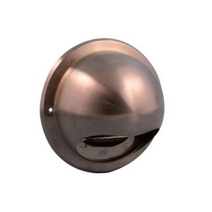 RVS buitenrooster bol model gaas Ø125mm roodkoper