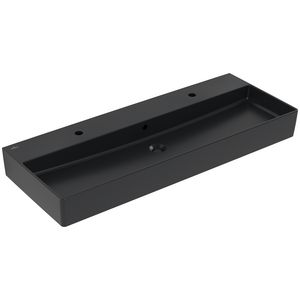 Wastafel Memento 2.0 1200x470mm Pure Black CeramicPlus 4A22C4R7