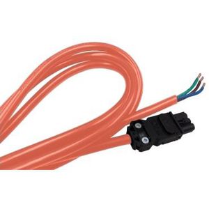 Orange Power cable 3m long for IEC Multi-fixing LED lamps